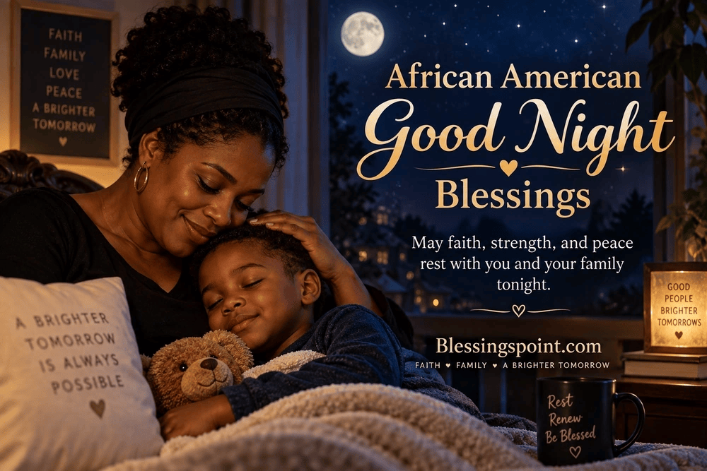 African American Good Night Blessings