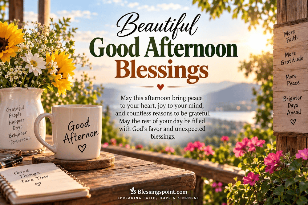 Beautiful Good Afternoon Blessings