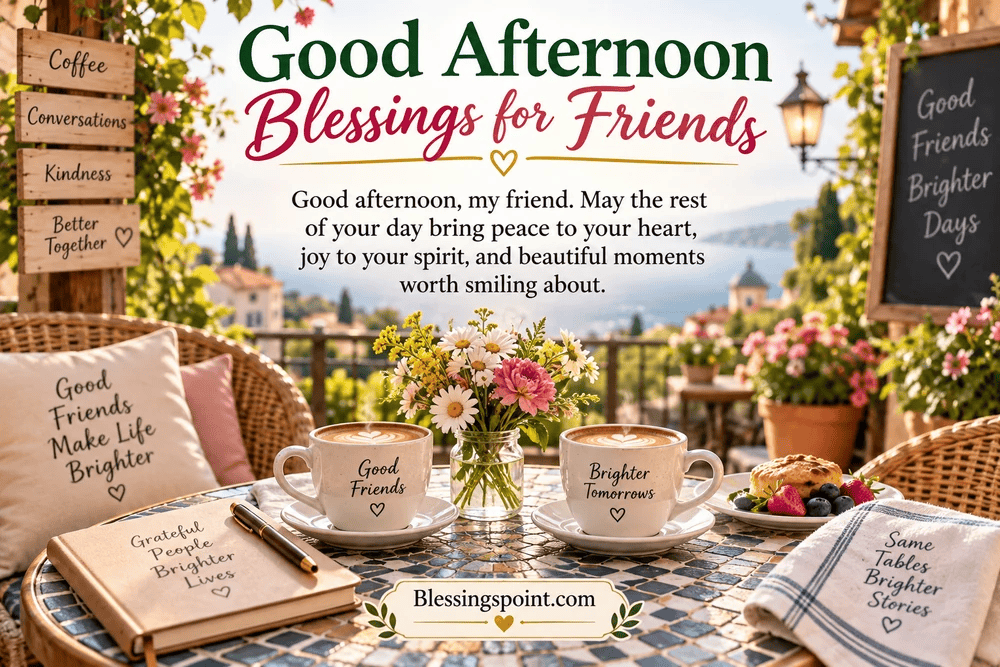 Good Afternoon Blessings for Friends