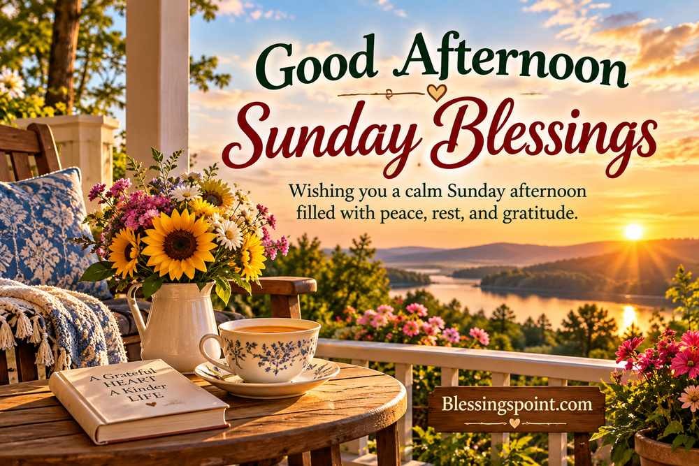 Good Afternoon Sunday Blessings