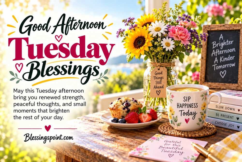 Good Afternoon Tuesday Blessings