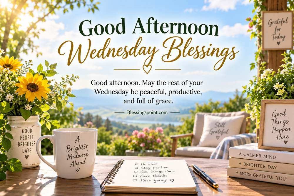 Good Afternoon Wednesday Blessings