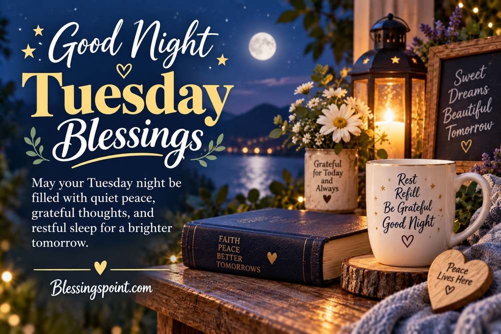 Good Night Tuesday Blessings 