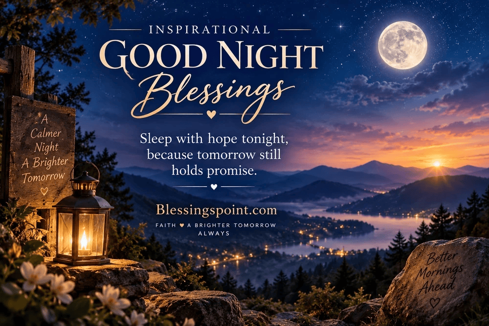 Inspirational Good Night Blessings