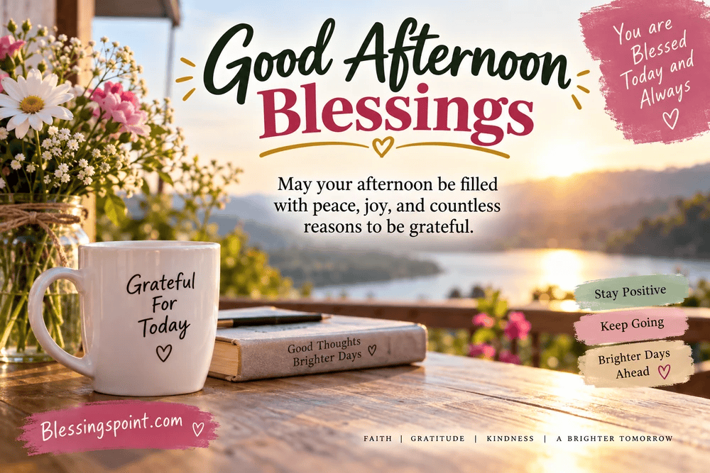 Inspirational Quotes Good Afternoon Blessings