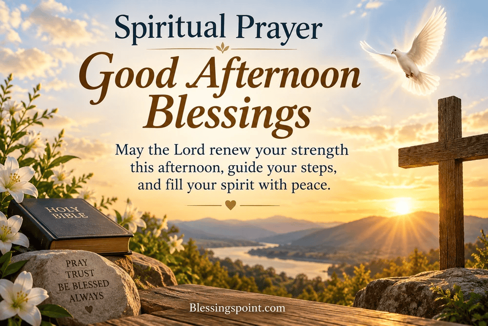 Spiritual Prayer Good Afternoon Blessings
