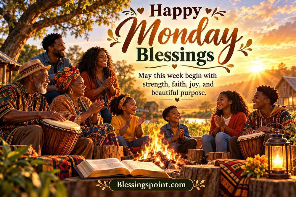 African American Happy Monday Blessings