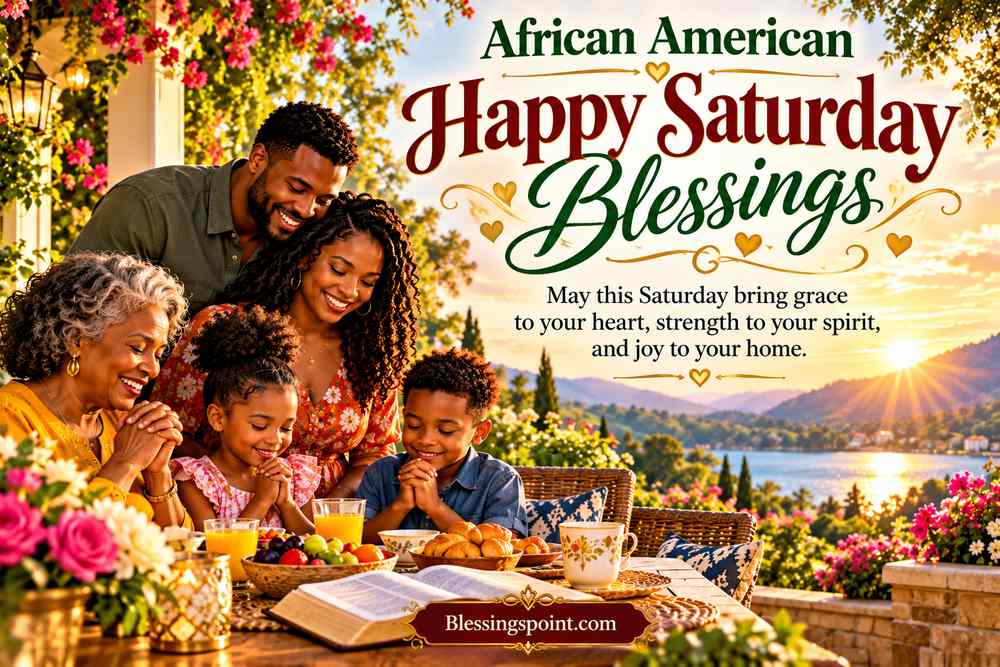 African American Happy Saturday Blessings