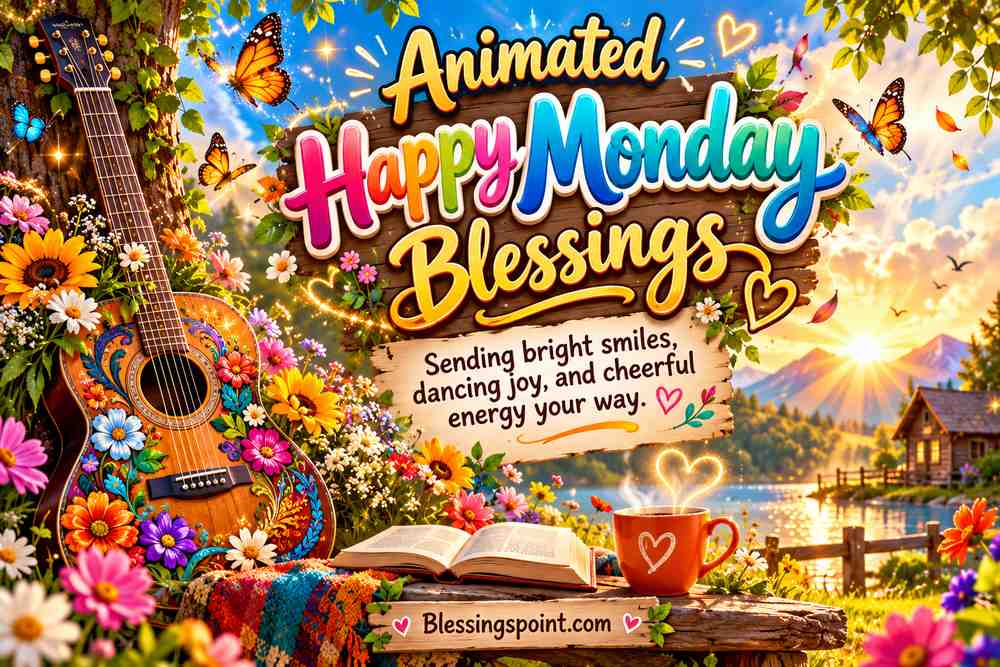 Animated Happy Monday Blessings