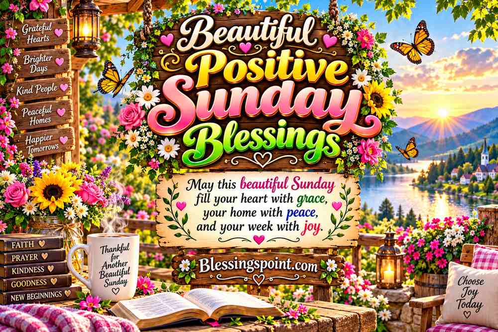 Beautiful Positive Sunday Blessings