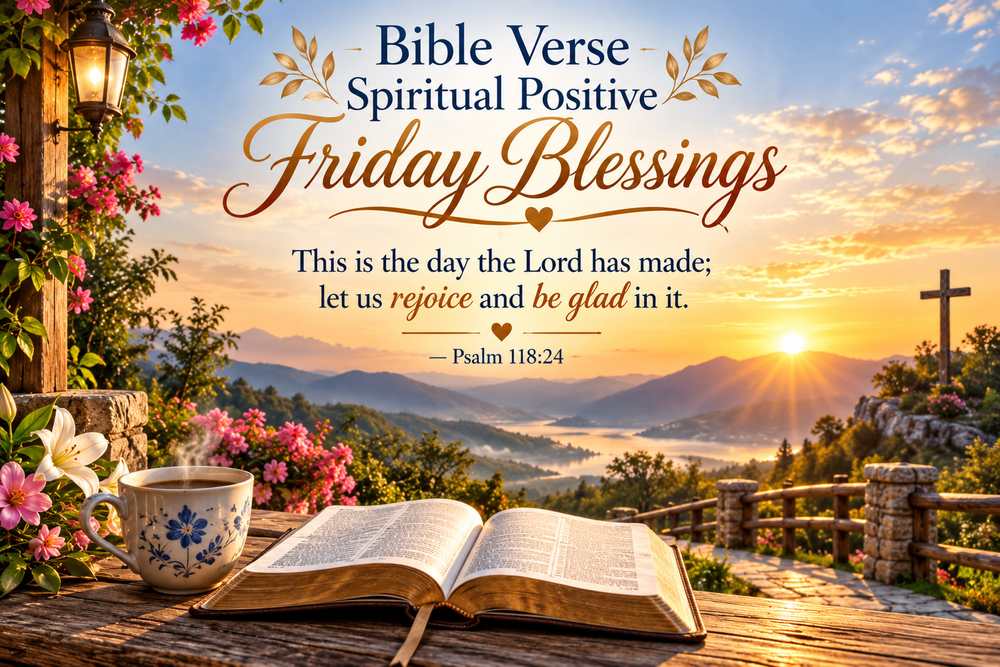 Bible Verse Spiritual Positive Friday Blessings