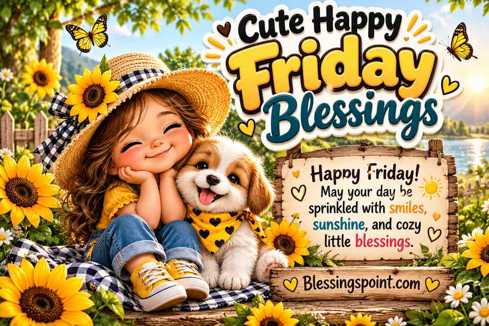 Cute Happy Friday Blessings