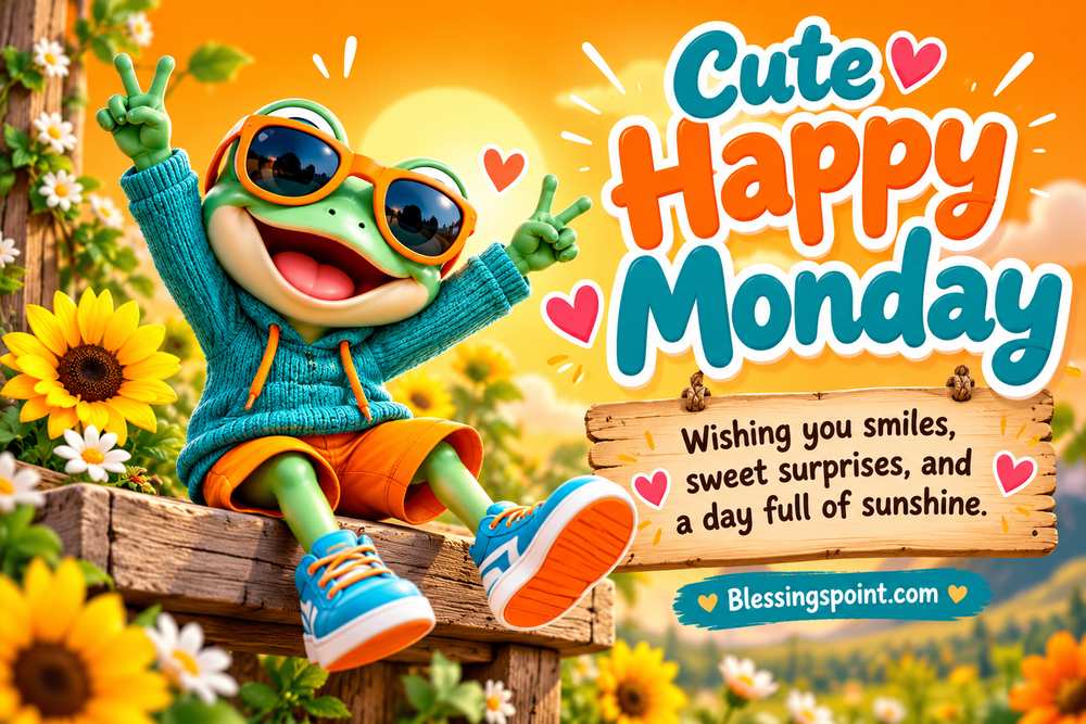 Cute Happy Monday Blessings