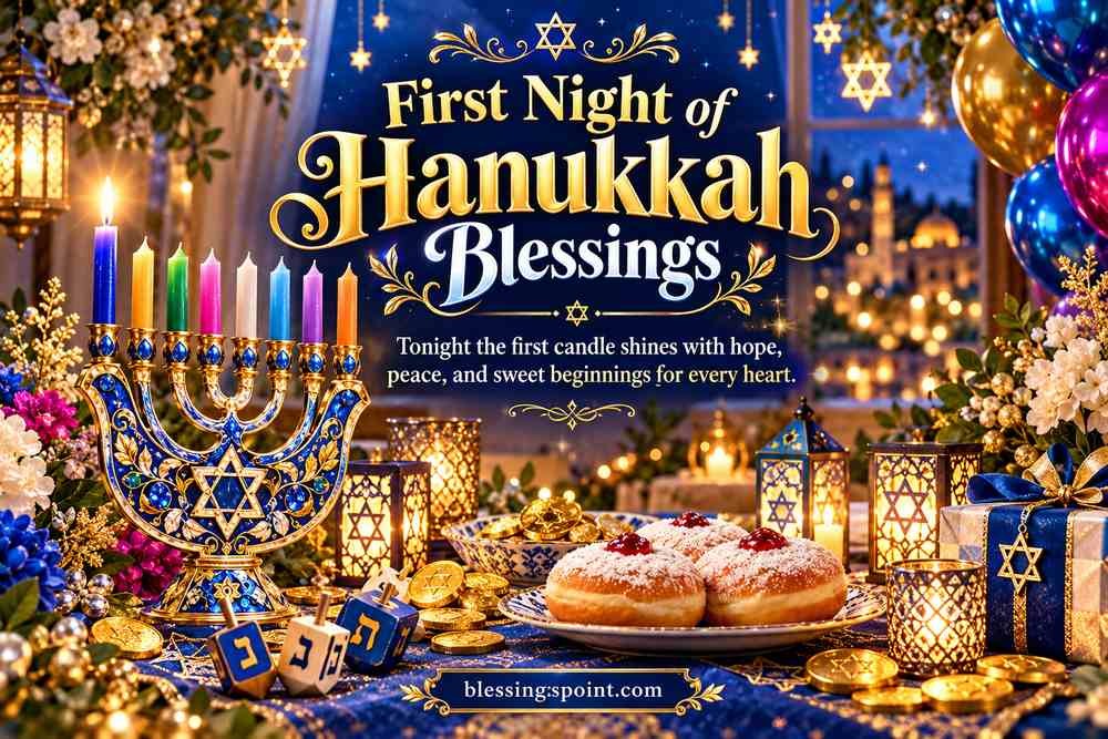 First Night of Hanukkah Blessings