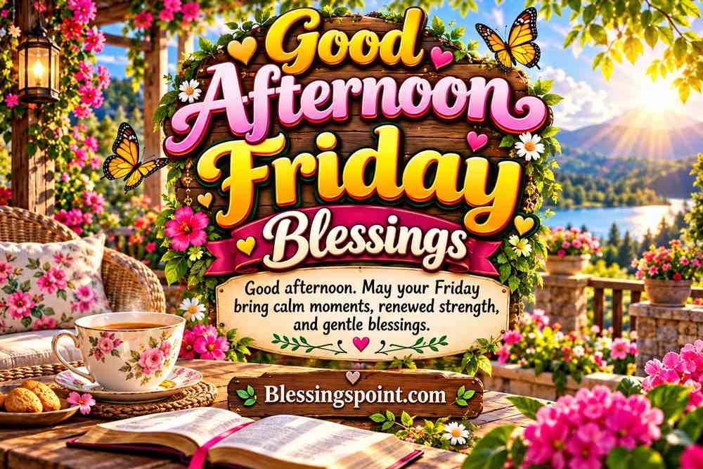Good Afternoon Friday Blessings