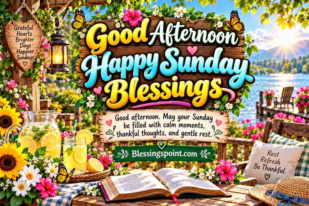 Good Afternoon Happy Sunday Blessings