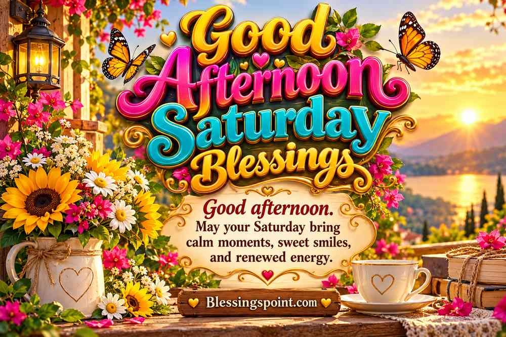 Good Afternoon Saturday Blessings
