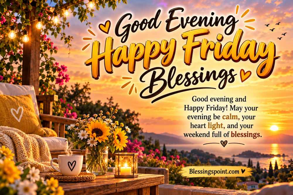 Good Evening Happy Friday Blessings