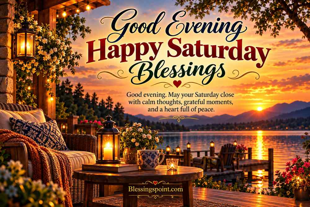 Good Evening Happy Saturday Blessings