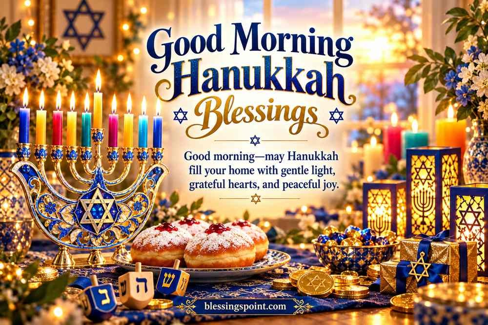 Good Morning Hanukkah Blessings