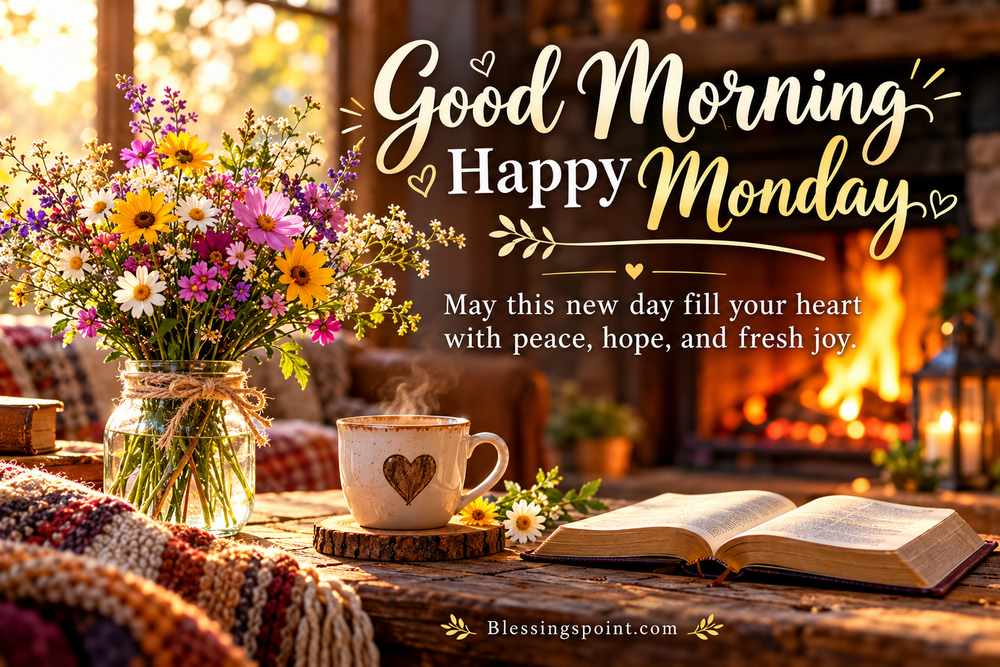 Good Morning Happy Monday Blessings