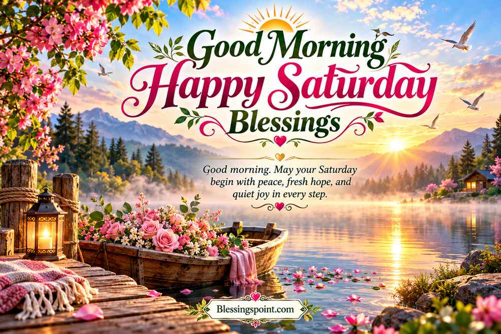 Good Morning Happy Saturday Blessings