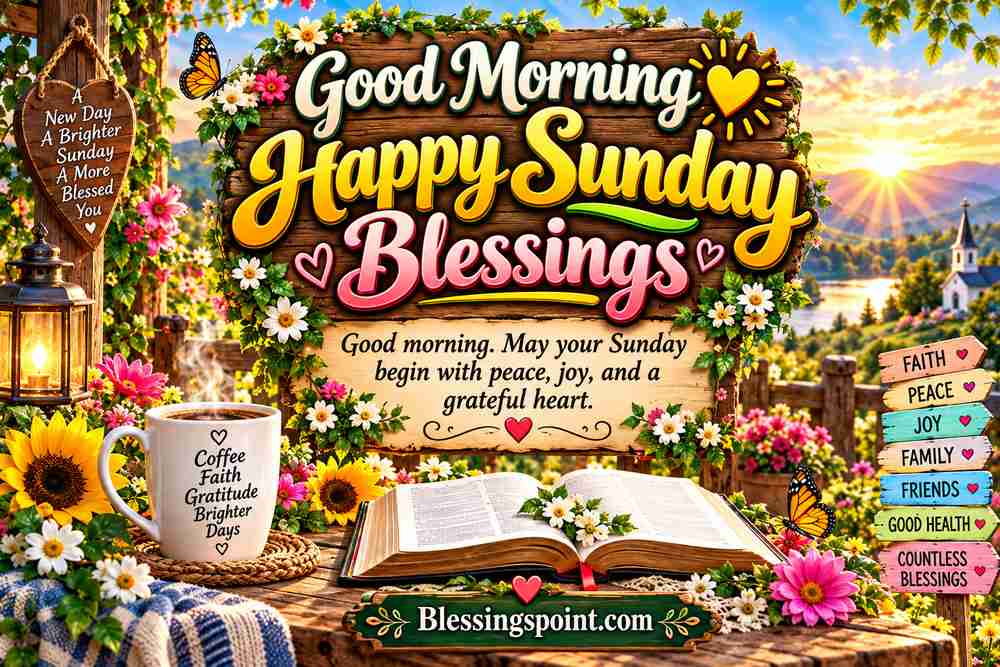 Good Morning Happy Sunday Blessings