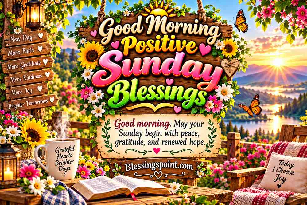 Good Morning Positive Sunday Blessings