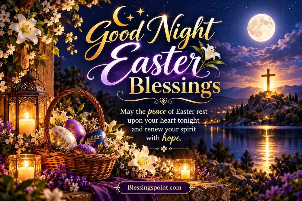 Good Night Easter Blessings