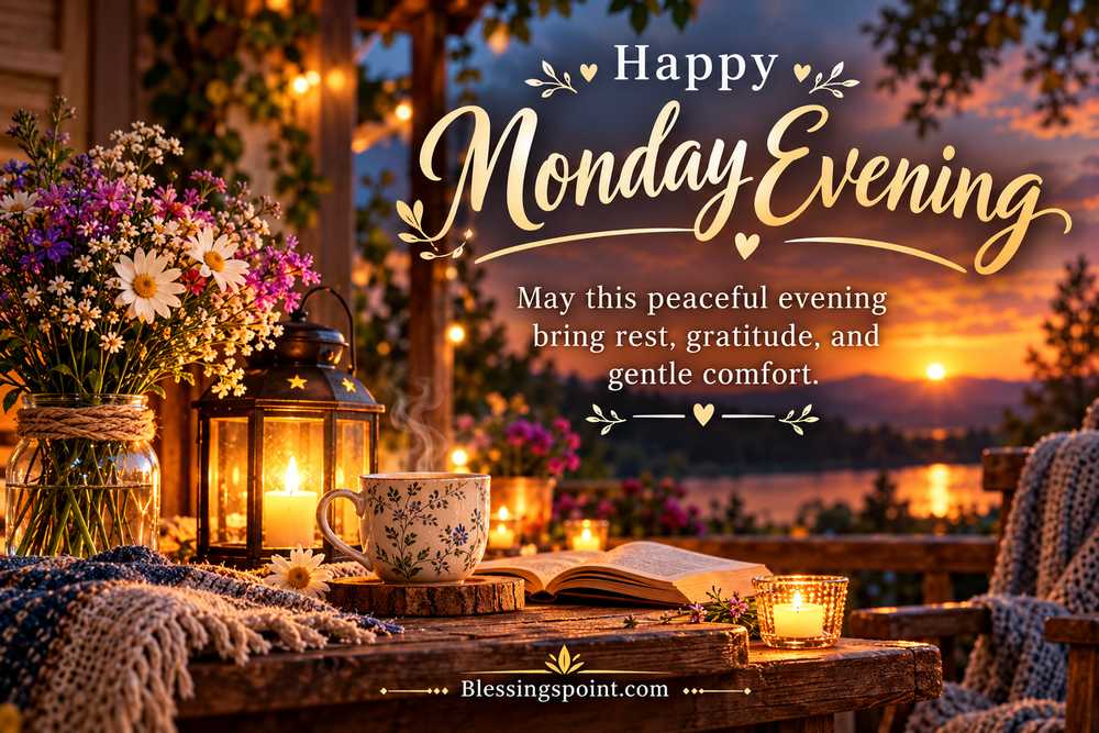 Happy Monday Evening Blessings