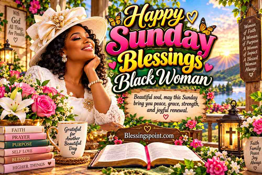 Happy Sunday Blessings For Black Woman