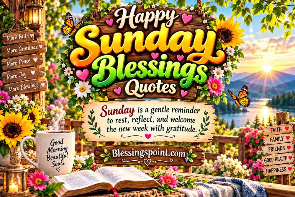 Happy Sunday Blessings Quotes