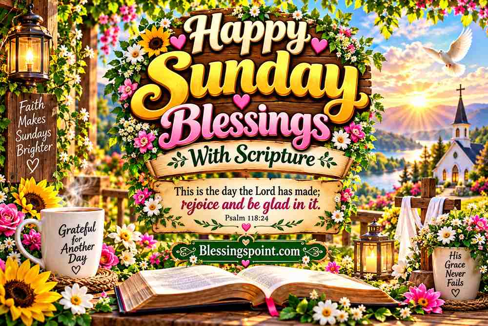 Happy Sunday Blessings With Scripture