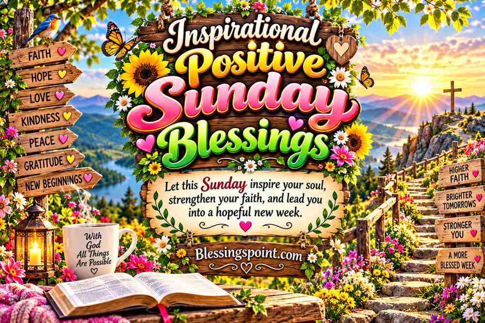 Inspirational Positive Sunday Blessings