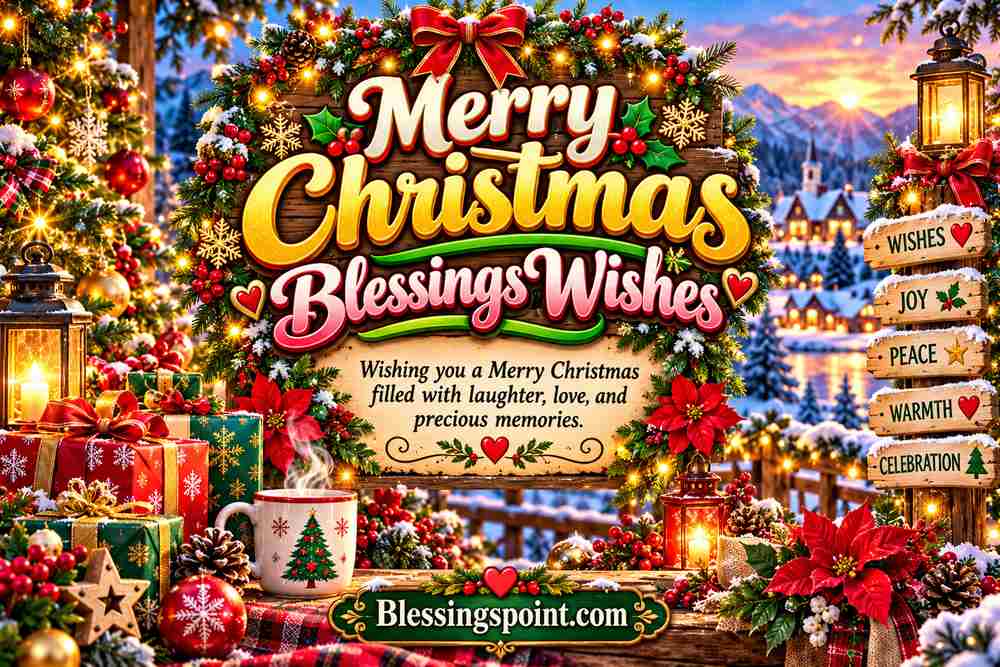 Merry Christmas Blessings Wishes