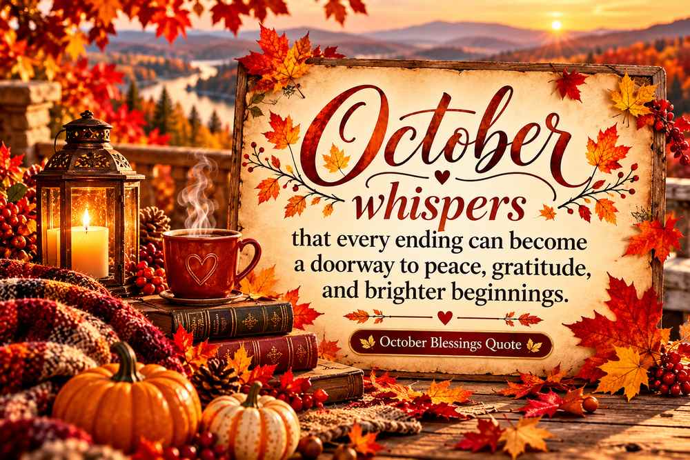 October Blessings Quotes