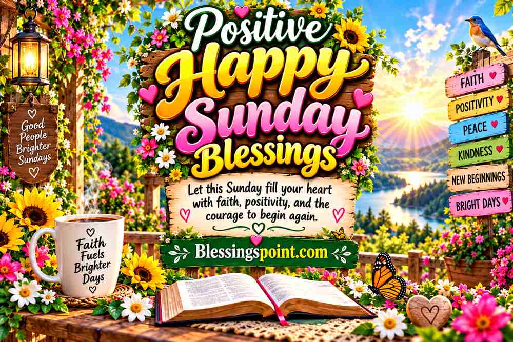 Positive Happy Sunday Blessings