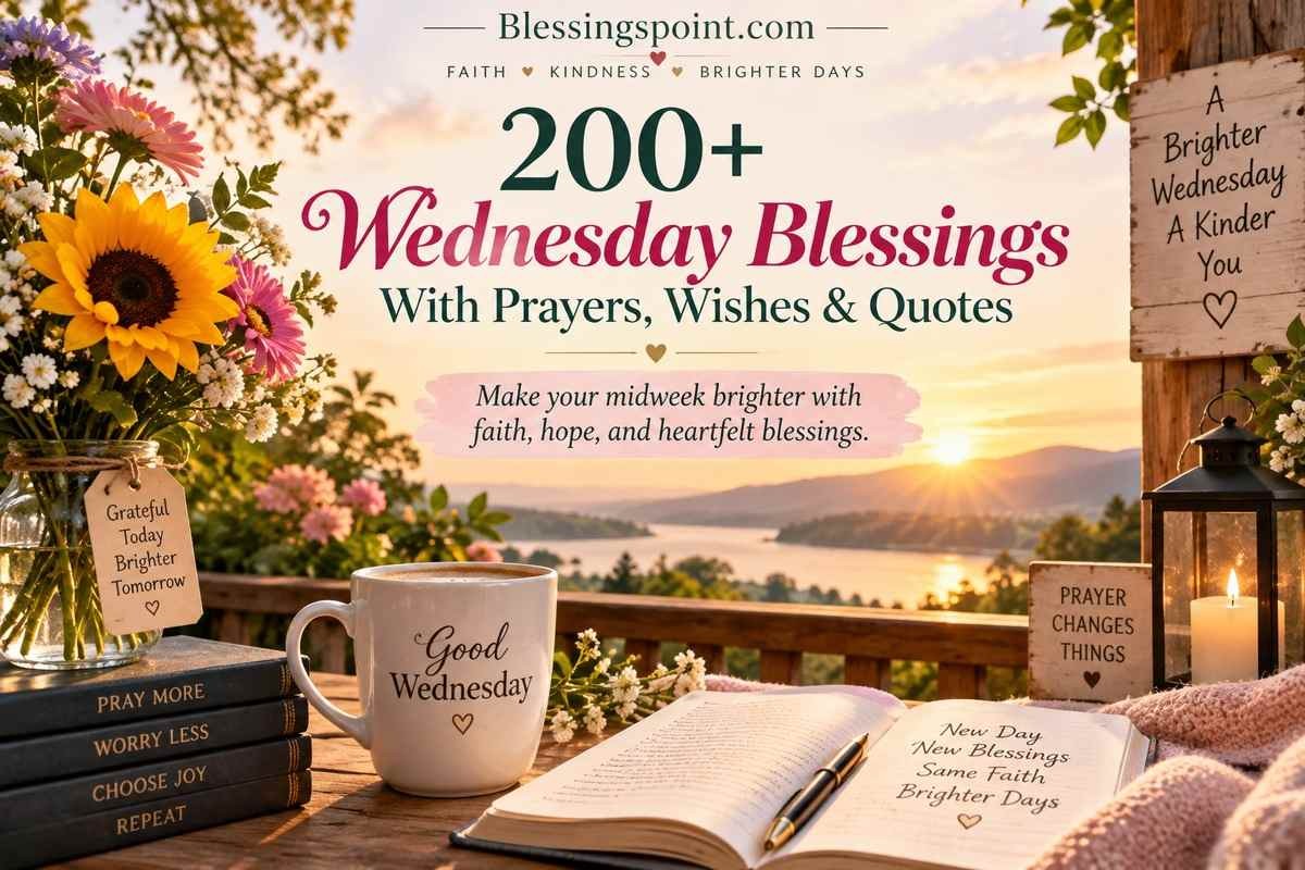 200+ Wednesday Blessings With Prayers, Wishes & Quotes