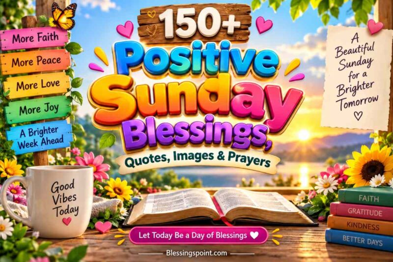 150+ Positive Sunday Blessings, Quotes, Images & Prayers