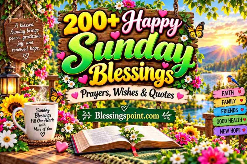 200+ Happy Sunday Blessings With Prayers, Wishes & Quotes