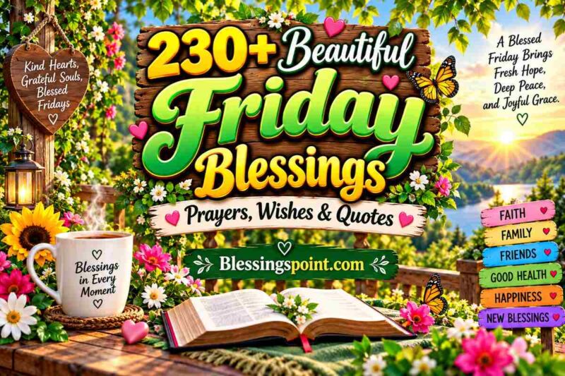 230+ Friday Blessings With Prayers, Wishes & Quotes