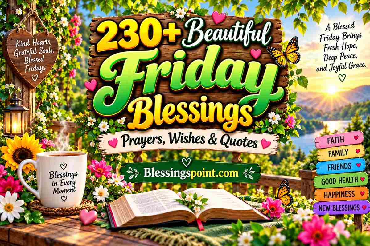 230+ Friday Blessings With Prayers, Wishes & Quotes