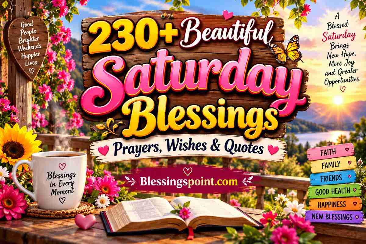 230+ Saturday Blessings With Prayers, Wishes & Quotes
