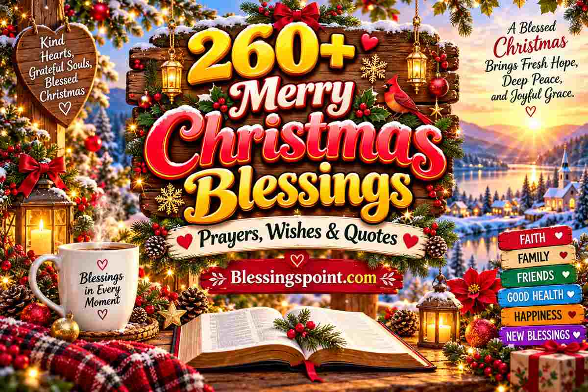 260+ Merry Christmas Blessings With Prayers, Wishes & Quotes