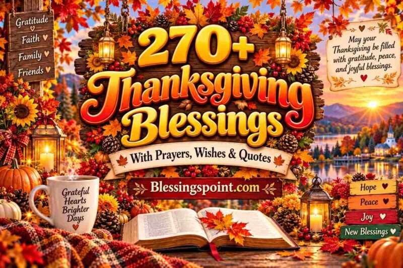 270+ Thanksgiving Blessings With Prayers, Wishes & Quotes